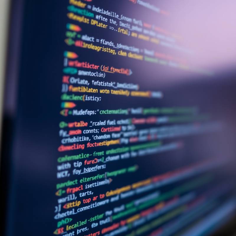 Imagen ilustrativa del curso de Desarrollo Web Full-Stack mostrando código en pantalla